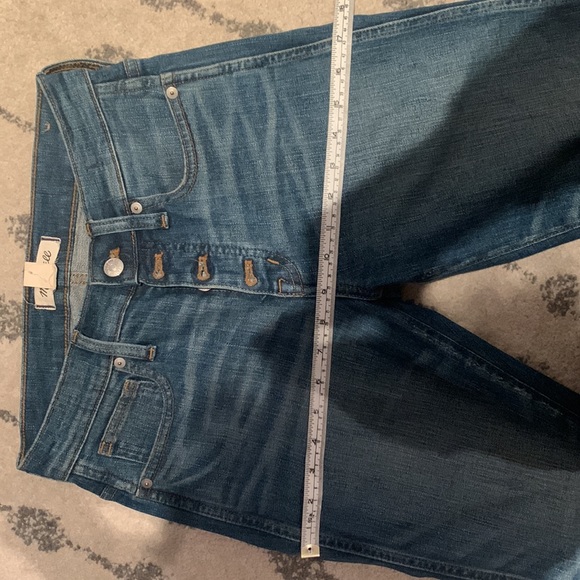 Madewell Slim Straight Button Fly Distressed Edition - Picture 7 of 8